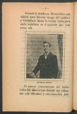 [Fotografía de] Silverio Manco