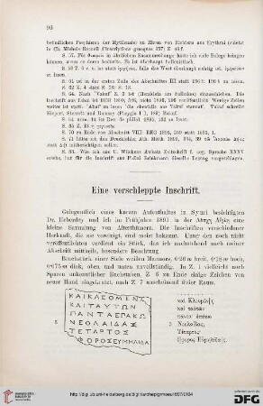 20: Eine verschleppte Inschrift
