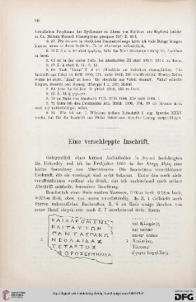 20: Eine verschleppte Inschrift