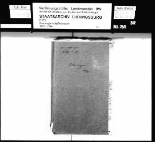 Ausscheidung der Armenstiftungen, OA Öhringen