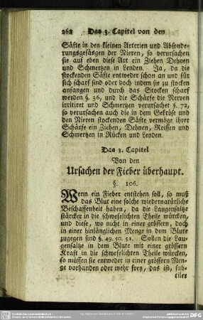 Das 3. Capitel. Von den Ursachen der Fieber überhaupt