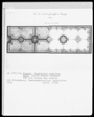 Kassel & Palais der Gräfin von Schaumburg & Deckendekoration