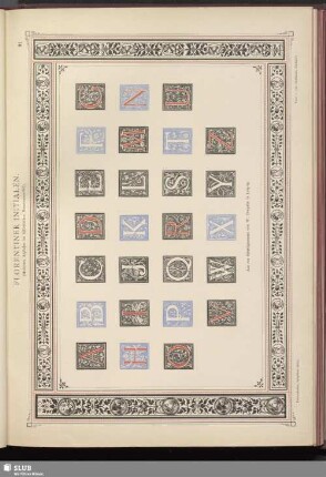 Florentiner Initialen, modernes Alphabet im italienischen Renaissance-Stil