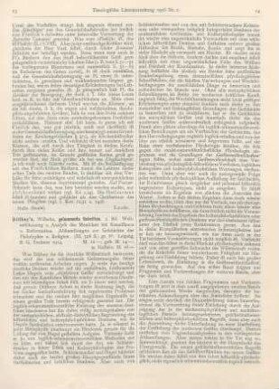 13-15 [Rezension] Wilhelm Dilthey‘s gesammelte Schriften. II. Bd