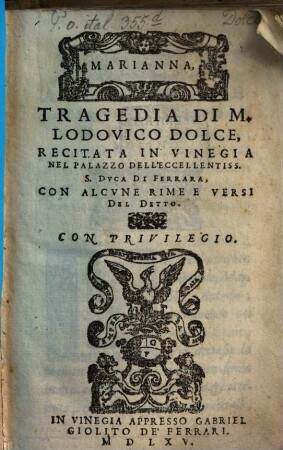Marianna : tragedia