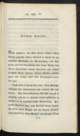 Eilftes Kapitel.
