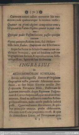 Ingressus in Astronomorum Scholam