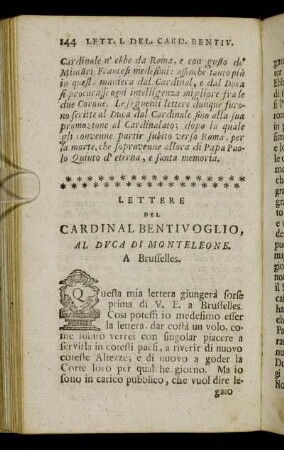 Lettera I. - Lettera XII.