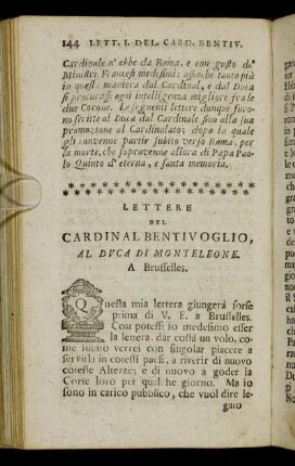 Lettera I. - Lettera XII.