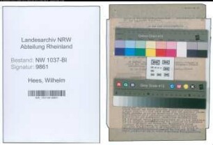 Entnazifizierung Wilhelm Van Hees , geb. 10.08.1898 (Postbeamter)