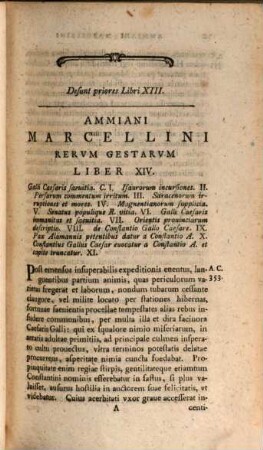 Rerum gestarum libri qui supersunt : ex versione Valesio-Gronoviana