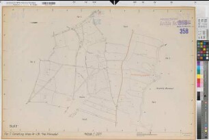 Warendorf (Warendorf), Flurbereinigung Velsen-Warendorf, Bl. 8 alter Bestand Velsen Flur 7