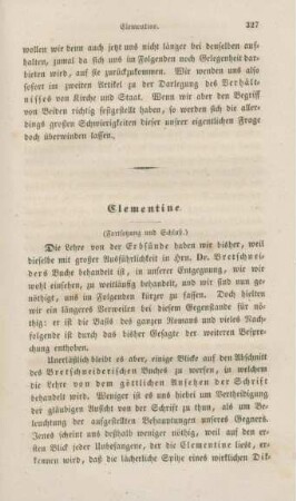 327-355 Clementine : Fortsetzung und Schluß