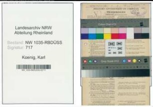Entnazifizierung Karl Koenig , geb. 12.05.1901 (Elektrosteiger)