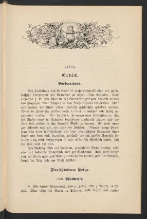 XXVIII. Gebäck