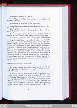 Oeuvre d'apprentissage et d'agriculture