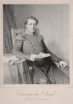 Bildnis von Christian VIII. (1786-1848), König von Dänemark
