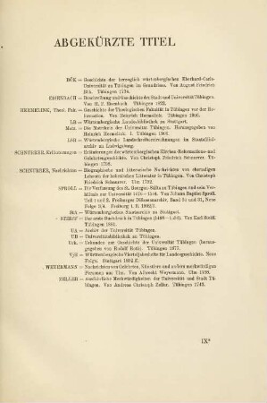 IX-X, Abgekürzte Titel