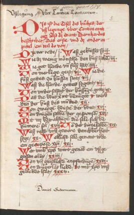 Sermones super Cantica canticorum, elsässisch