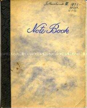 Handgeschriebenes Tagebuch aus dem japanischen Kriegsgefangenenlager Tokushima