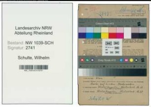 Entnazifizierung Wilhelm Schulte , geb. 08.11.1901 (Landwirt)
