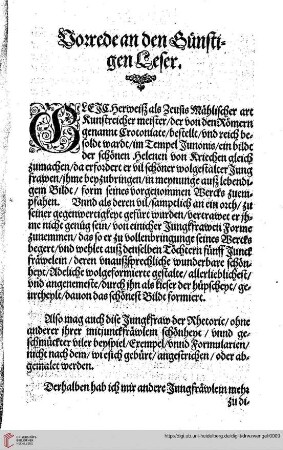 Vorrede an den Leser