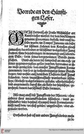 Vorrede an den Leser