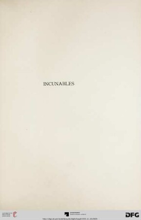 Incunables (Nr. 47-61)