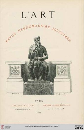 1: L' art: revue hebdomadaire illustrée