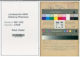 Entnazifizierung Walter Riedl , geb. 14.01.1899 (Angestellter)