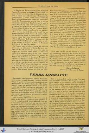 Terre Lorraine.