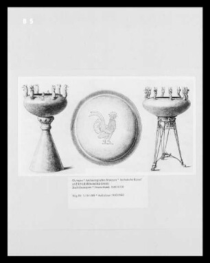 Archaische Kessel und Schild (Rekonstruktionen)