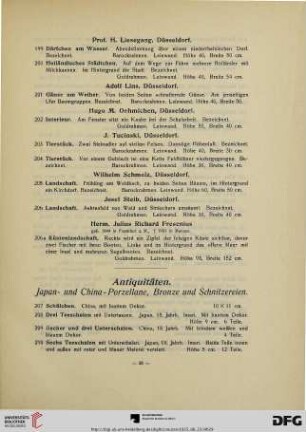 Antiquitäten (Nr. 207-244)