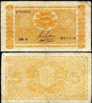 Finnland, 5 Markkaa