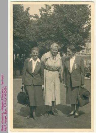 Maria Winnecke, Hildegard Ellenbeck und Ilse Haun