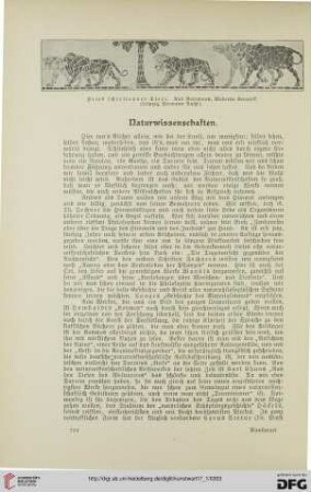 Literarischer Ratgeber des Kunstwarts für 1904, [5]: Naturwissenschaften