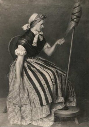 Alte Loschwitz-Wachwitzer Tracht : Törmer, Hugo : Alte Loschwitz-Wachwitzer Tracht, Öl