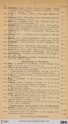 Oelgemälde in Rahmen (Nr. 1105-1284)