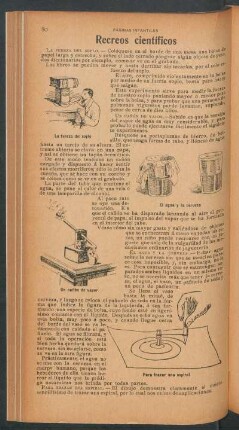 Recreos científicos : Páginas infantiles