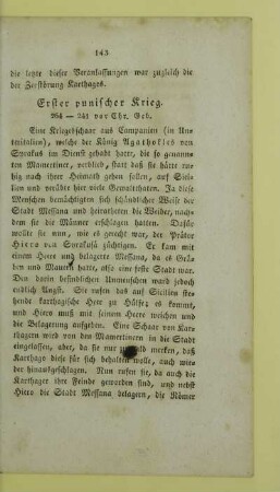 Erster punischer Krieg. 264 - 241 vor Chr. Geb