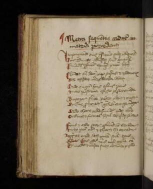 Versus et proverbia. Metra sequentia cadunt in materia precedenti