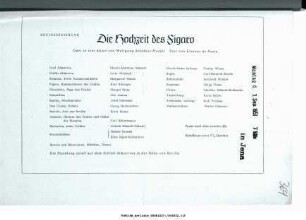 Die Hochzeit des Figaro
