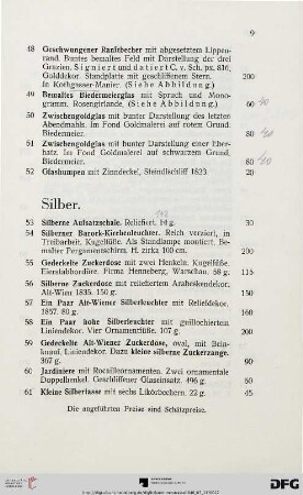 Silber (Nr. 53-61)