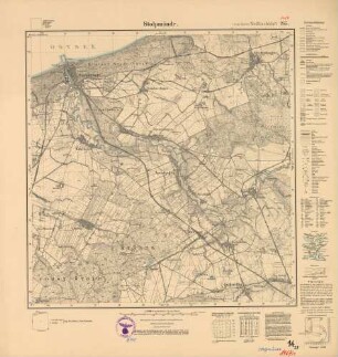 1467 (alte Nr.: 265) Stolpmünde, Meßtischblatt (4cm - Karte)