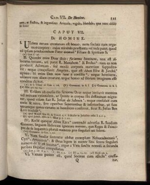 Caput VII. De Homine.