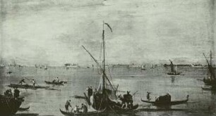 Lagune mit Inseln, Gemälde v. Guardi, Francesco, 18. Jh.
