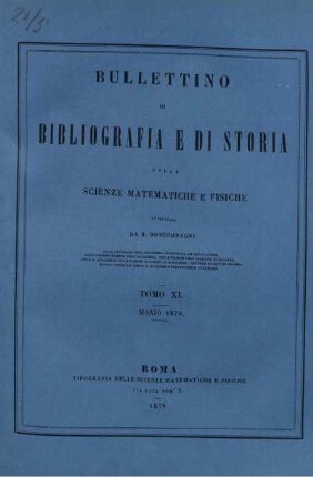 Tomo XI. Marzo 1878.