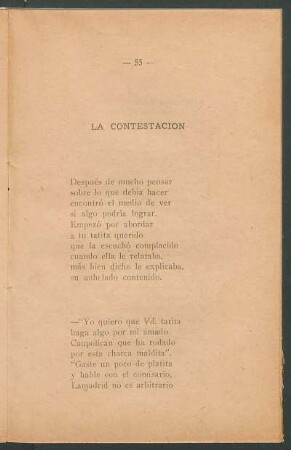La contestación