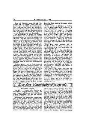 Von der bürgerlichen Jugend