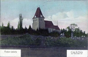 Thekla-Leipzig: Kirche St. Thekla, ca. 1000 Jahre alt